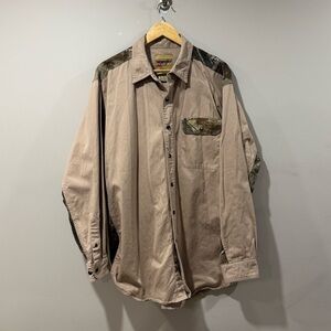 Vintage Wrangler ProGear Western Cowboy Camo Button Up Shirt